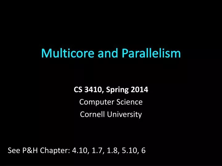 multicore and parallelism