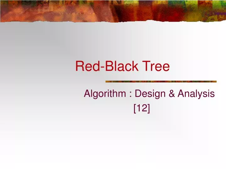 red black tree