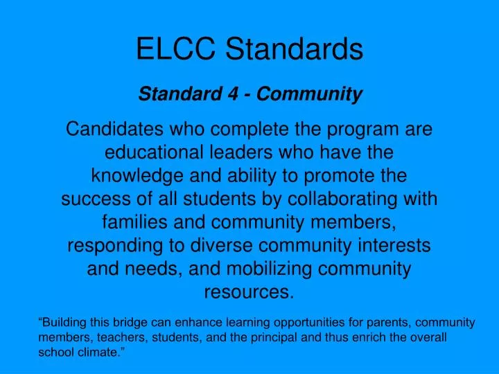 elcc standards