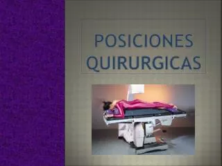 posiciones quirurgicas