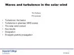 Waves and turbulence in the solar wind - slide 1