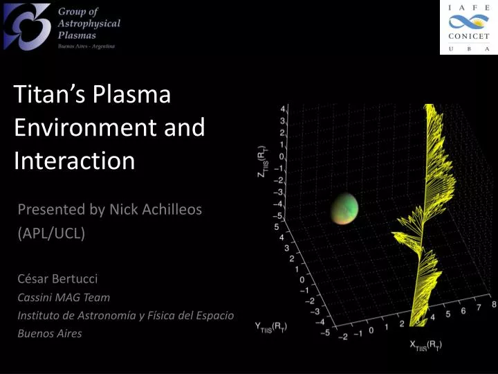 titan s plasma environment and interaction