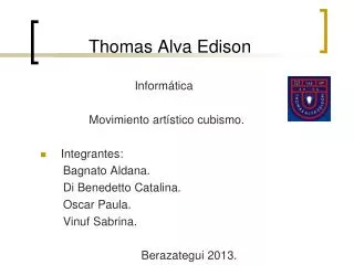 thomas alva edison