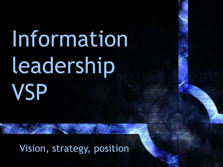 information leadership vsp