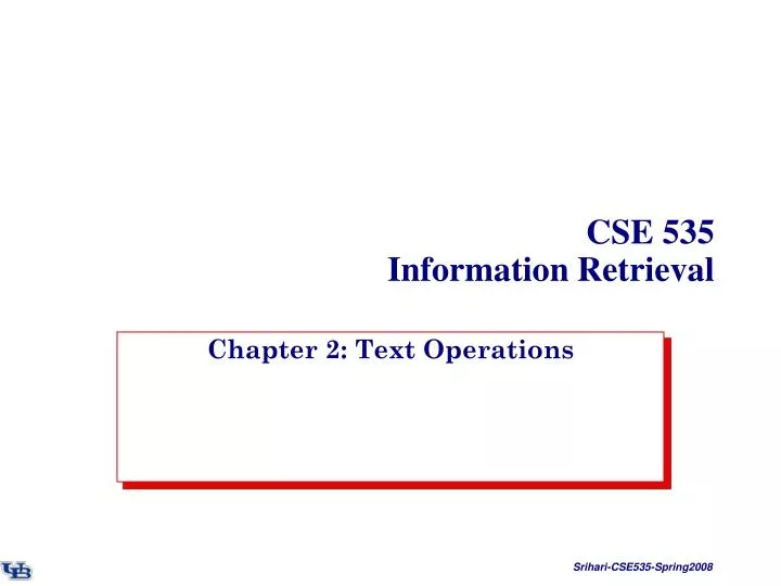 cse 535 information retrieval