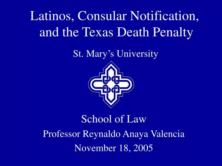 latinos consular notification and the texas death penalty