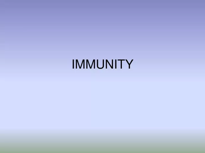 immunity