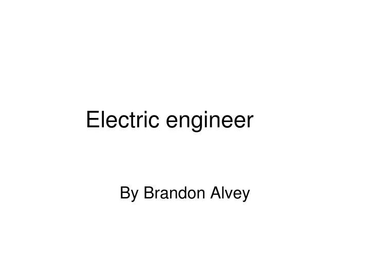 electric engineer