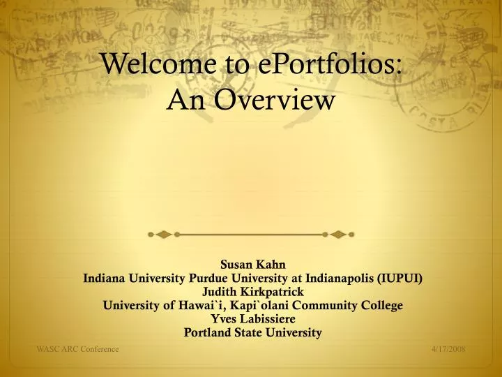 welcome to eportfolios an overview