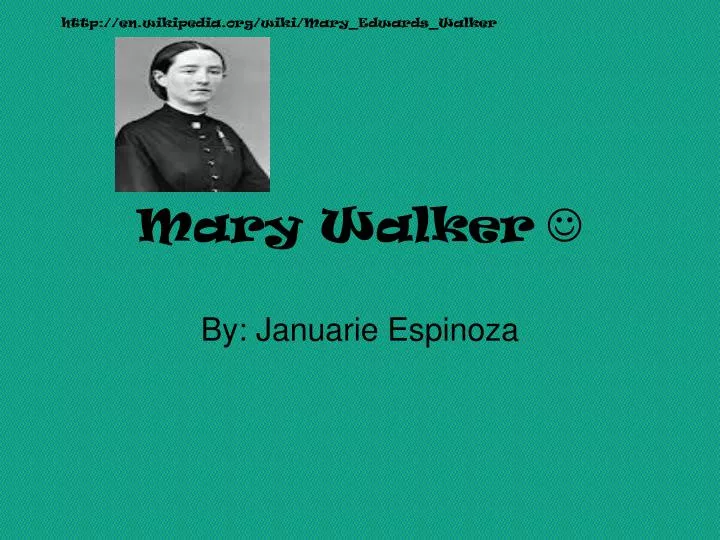 mary walker