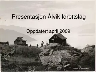presentasjon lvik idrettslag