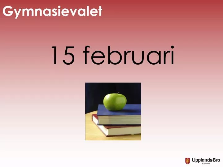 gymnasievalet