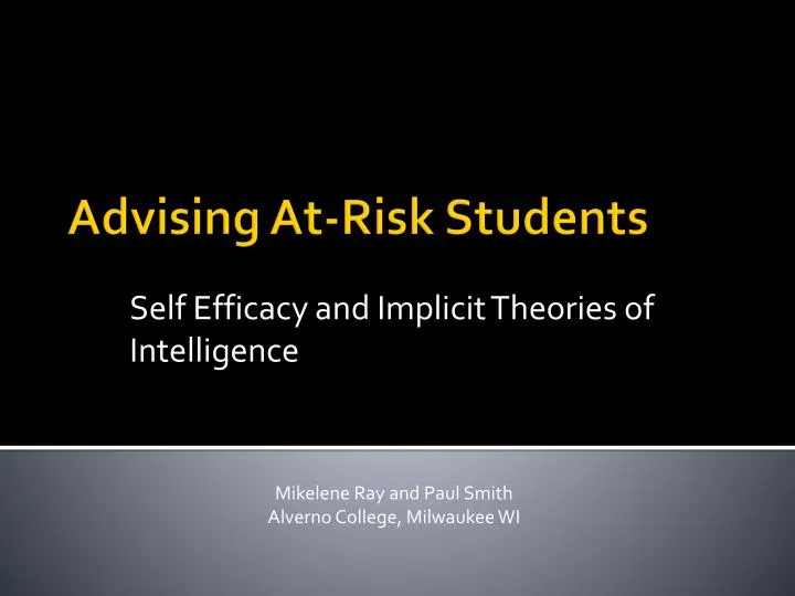self efficacy and implicit theories of intelligence