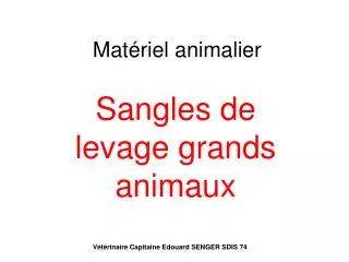 mat riel animalier
