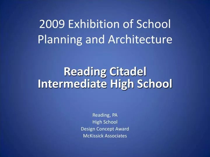 reading citadel intermediate high school