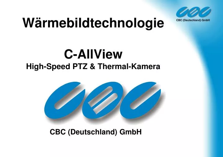 w rmebildtechnologie c allview high speed ptz thermal kamera