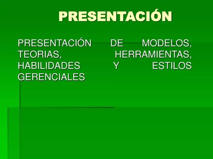 presentaci n