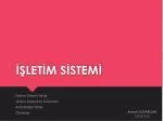 İŞLETİM SİSTEMİ - slide 1