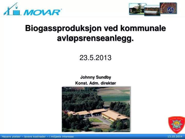 biogassproduksjon ved kommunale avl psrenseanlegg
