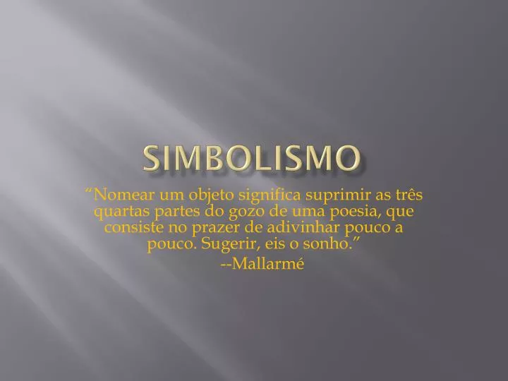 simbolismo