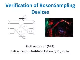 Verification of BosonSampling Devices