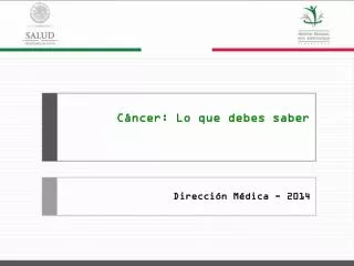 c ncer lo que debes saber