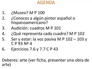 agenda