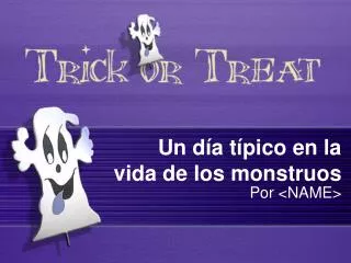 un d a t pico en la vida de los monstruos