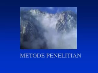 metode penelitian
