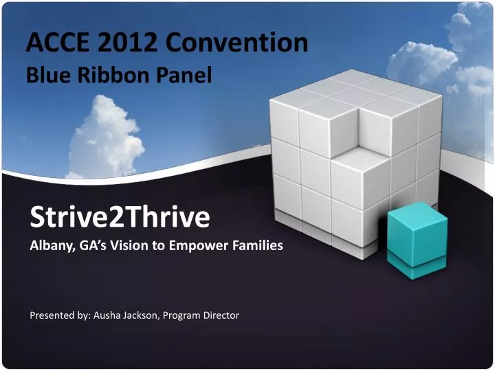 acce 2012 convention blue ribbon panel