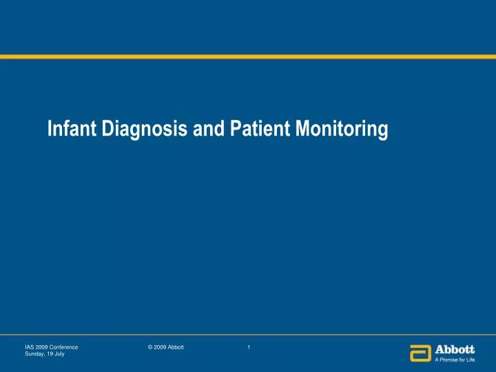 infant diagnosis and patient monitoring