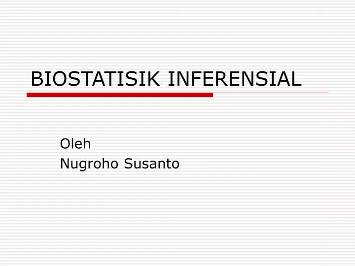 biostatisik inferensial