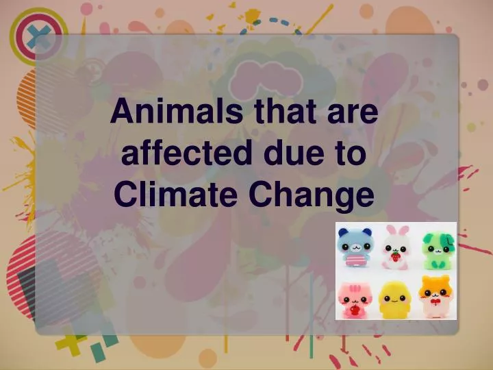 animals that are affected due to climate change