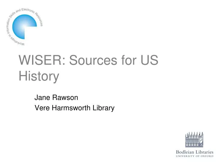 wiser sources for us history