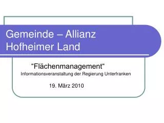 gemeinde allianz hofheimer land