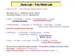 Alum Lab – Two Week Lab - slide 1