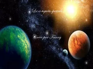 la conqu te spatiale cr e par fanny