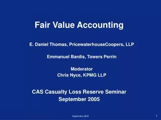 Fair Value Accounting