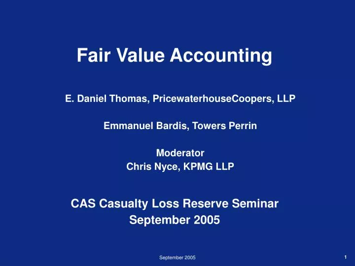 fair value accounting
