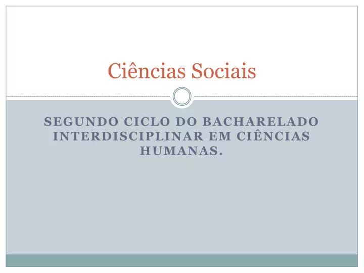 ci ncias sociais