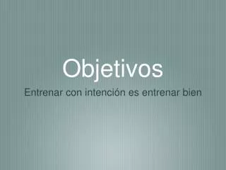 objetivos