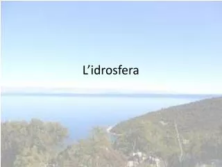 l idrosfera