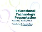 Educational Technology Presentation - slide 1