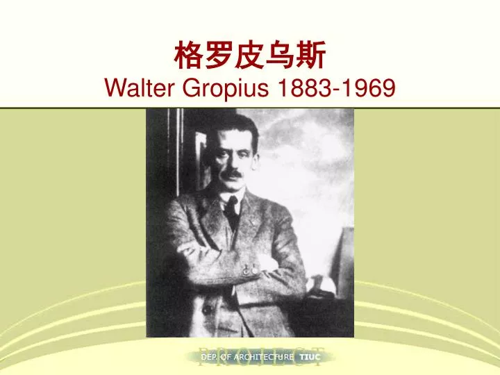 walter gropius 1883 1969