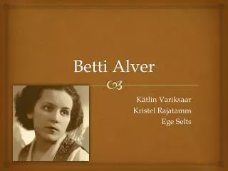 betti alver