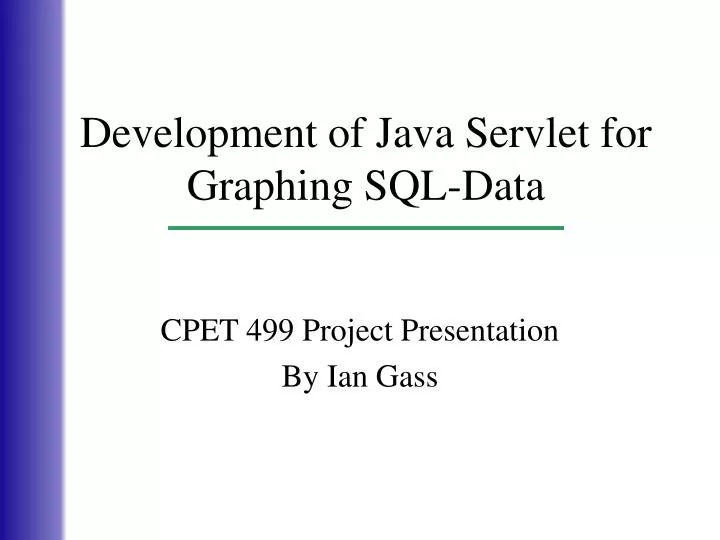 development of java servlet for graphing sql data