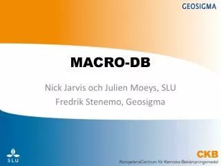 macro db