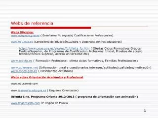 webs de referencia