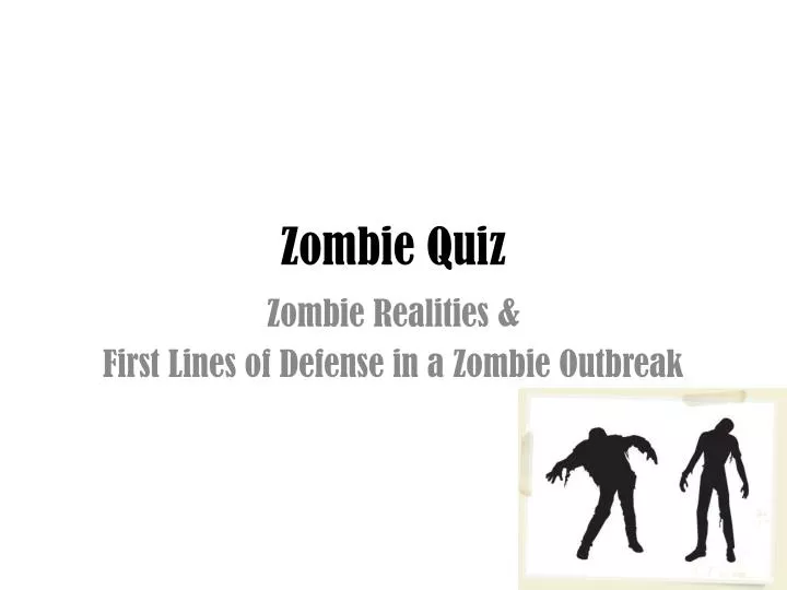 zombie quiz