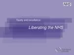 Enhancing NHS Community Wellbeing: A Focus on Equity and Excellence - slide 1